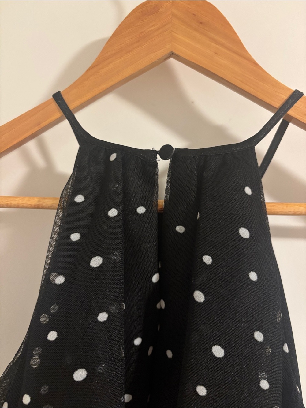 KATE SPADE x Target Tiered Polka Dot Halter Mini Dress Black White Size XS - Picture 8 of 8